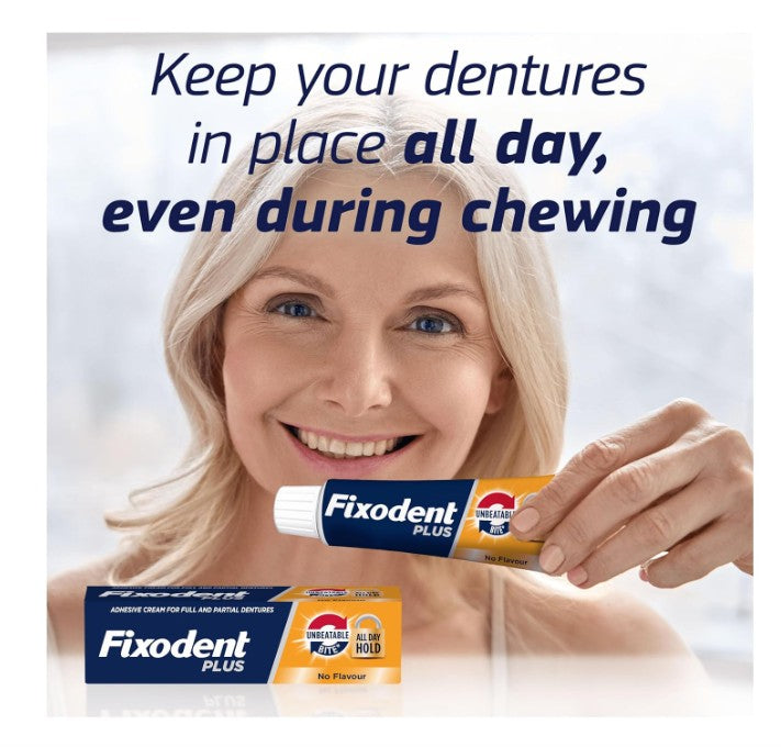 Fixodent Plus Unbeatable Bite Denture Adhesive (40g)