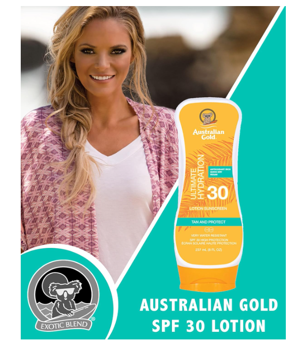 Australian Gold SPF30 Lotion Sunscreen Ultra Hydration 237ml