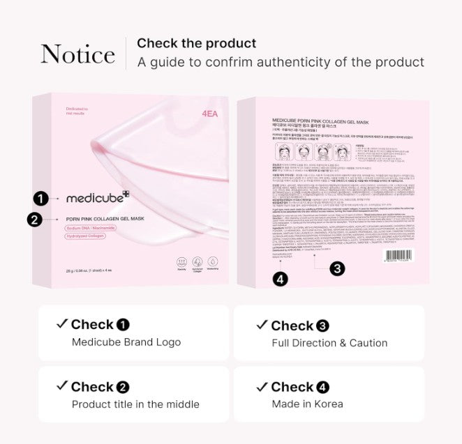 Medicube PDRN Pink Collagen Jelly Gel Mask (Box of 4)
