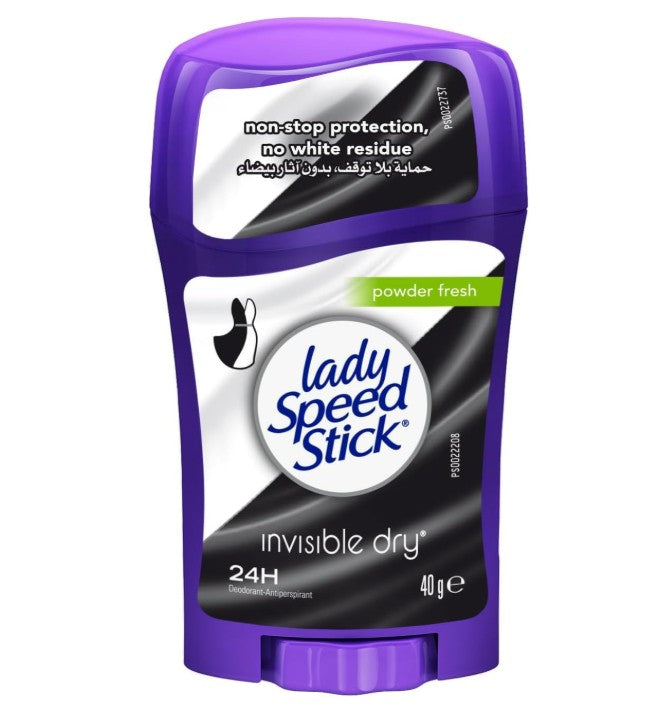 Lady Speed Stick Deodorant Powder Fresh Invisible Dry 3 x 39.6g