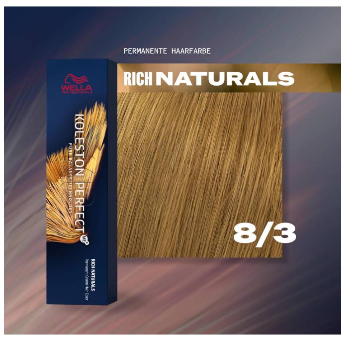 Wella Professionals Koleston Perfect Me+ 8/3 Light Blonde Gold 60ml