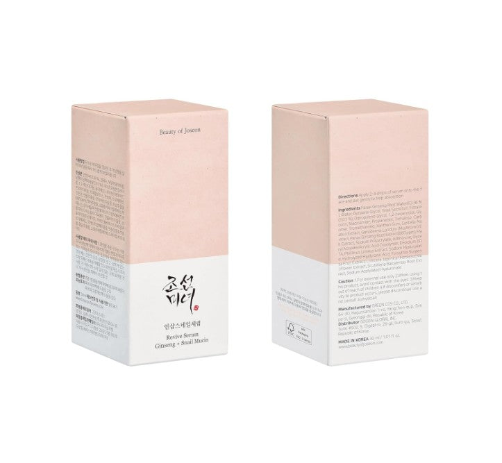 Beauty of Joseon Revive Serum : Ginseng + Snail Mucin 30ml