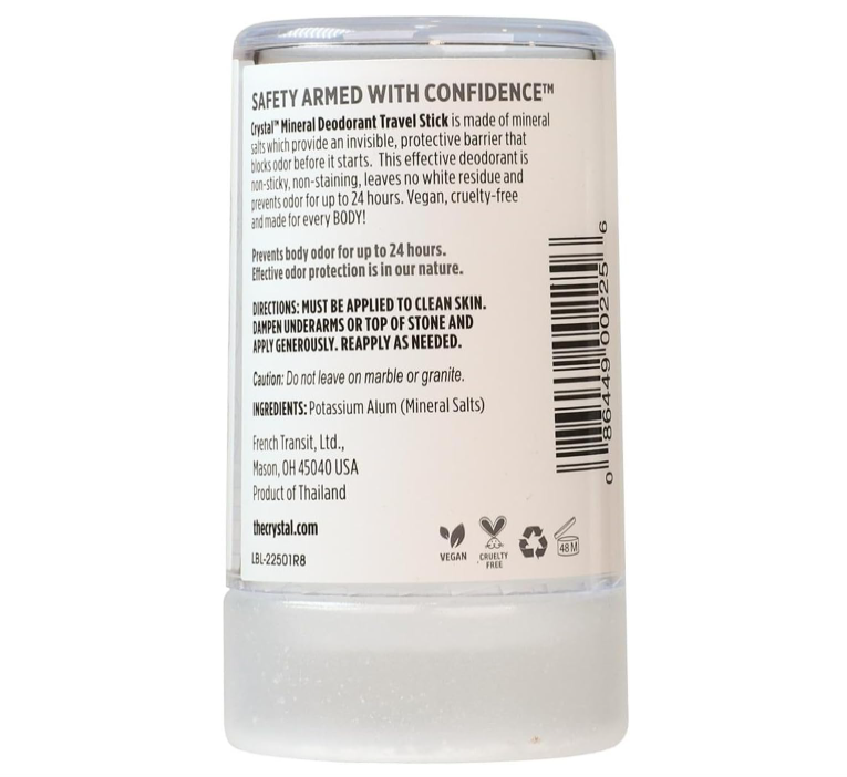 Crystal Essence Mineral Deodorant Stick Unscented 40g