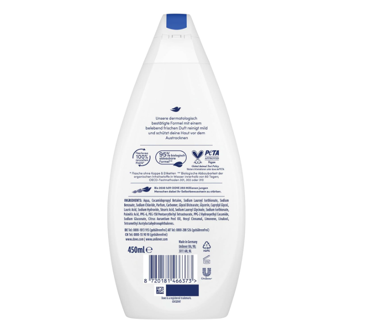 Dove Creamy Gentle Shower Gel 450ml