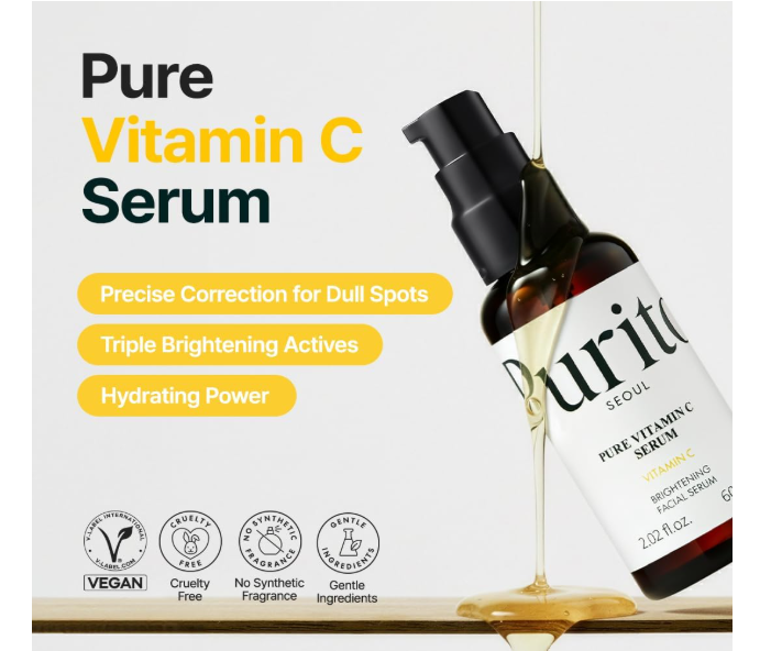 Purito Seoul Pure Vitamin C Brightening Facial Serum 60ml