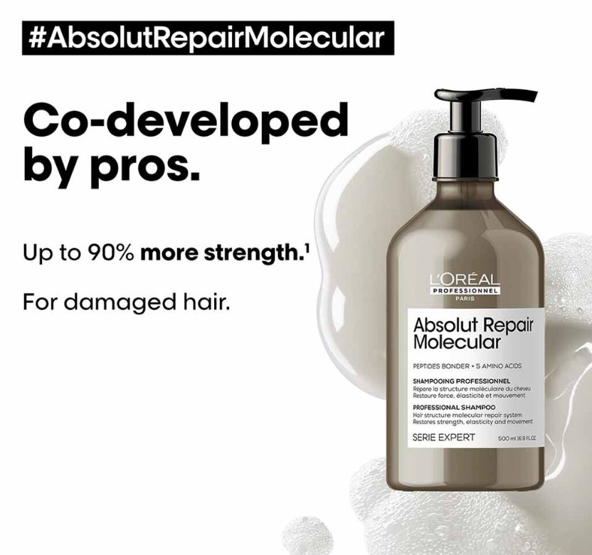 L'Oréal Professionnel Série Expert Absolut Repair Molecular Shampoo with Peptides Bonder 1.5L
