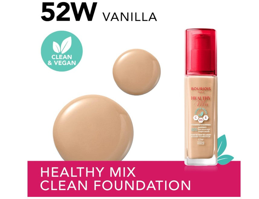 Bourjois Paris Healthy Mix Foundation 52W Vanilla 30ml