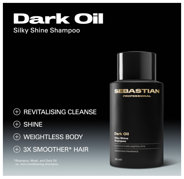 Sebastian Professional Dark Oil Silky Shine Shampoo 280ml