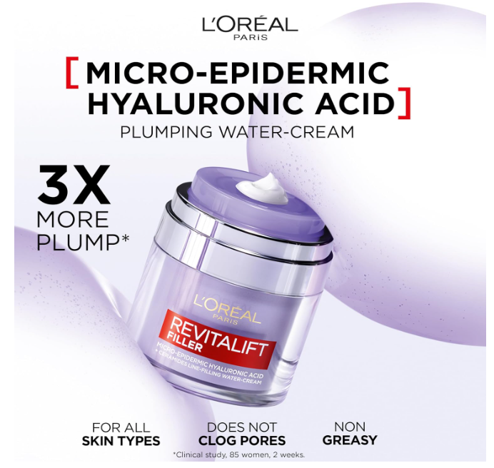 L'Oréal Paris Revitalift Filler Plumping Water Cream 50ml