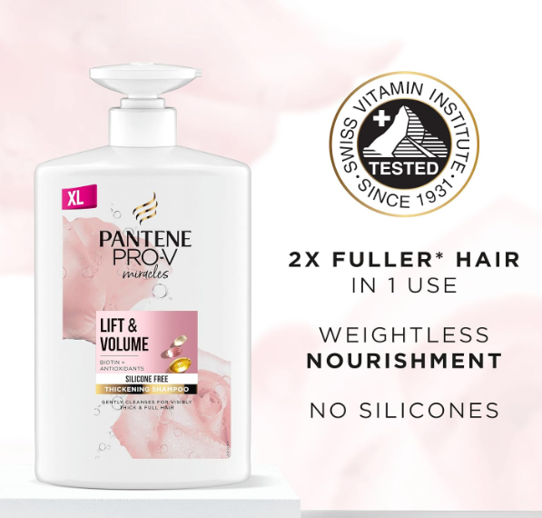 Pantene Pro-V Miracles Lift & Volume Shampoo with Biotin 1L