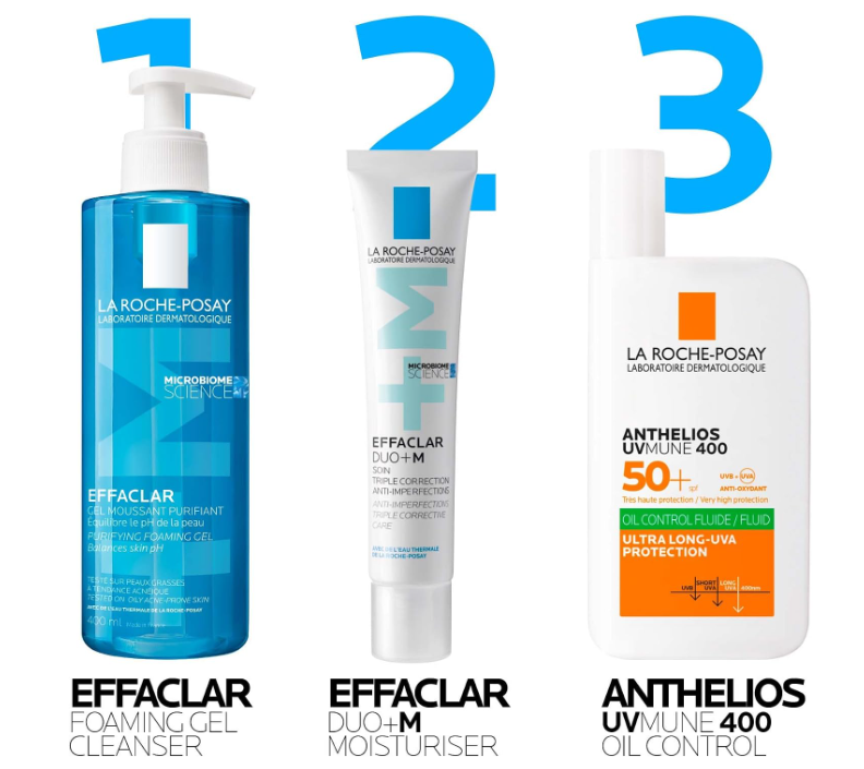 La Roche-Posay Effaclar Purifying Foaming Gel Cleanser for Oily Breakout-Prone Skin 400ml