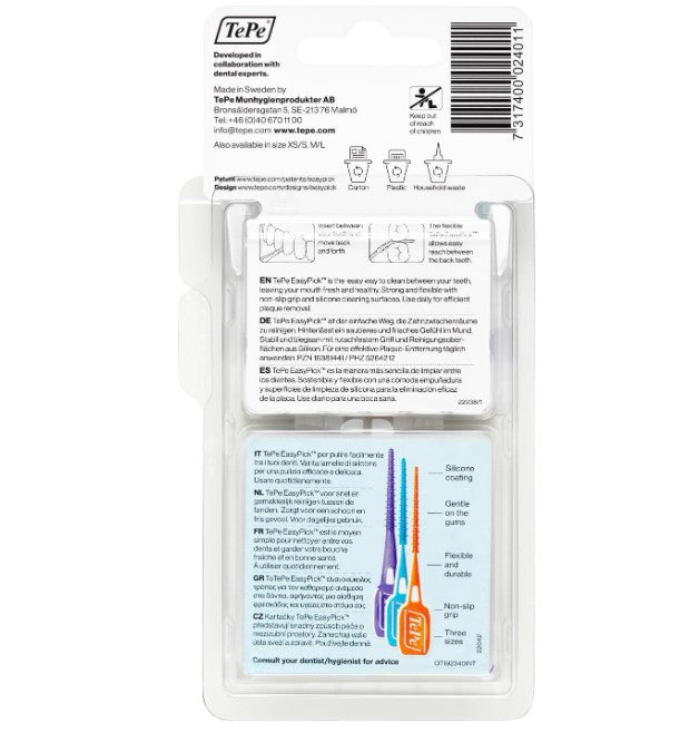 TePe EasyPick Dental Picks Purple XL 36 Pack
