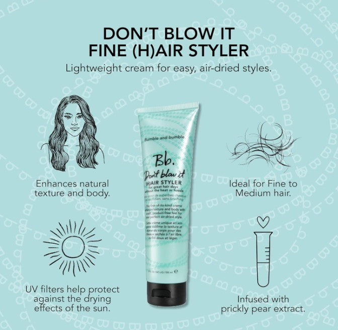 Bumble and Bumble Don't Blow It Fine Hair Styler Air Dry Cream 150ml