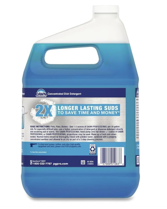 Dawn Professional Liquid Dish Detergent Original 1 Gal