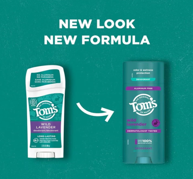 Tom's Of Maine Long-Lasting Deodorant Stick Wild Lavender 64g