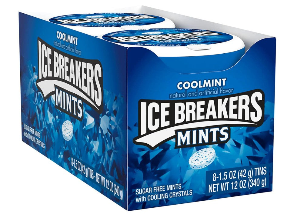 Ice Breakers Sugar Free Mints Coolmint – Pack of 8
