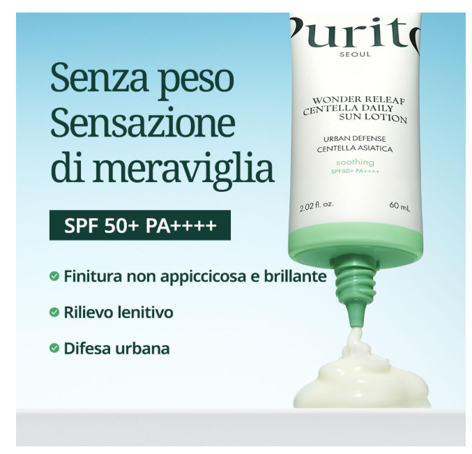 Purito Seoul Centella Asiatica Daily Sun Lotion SPF50+ PA++++ 60ml