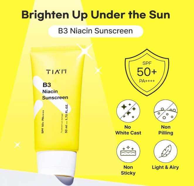 TIAM Vita B3 Source Sunscreen SPF50+ / PA++++ 50ml