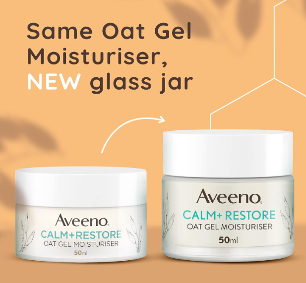 Aveeno Face Calm+Restore Oat Gel Moisturiser 50ml