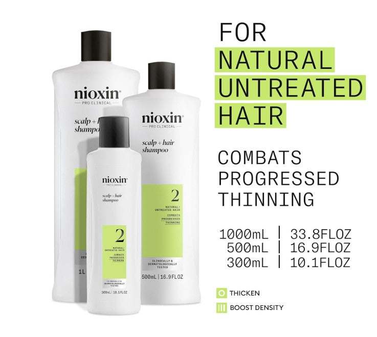 Nioxin System 2 Scalp + Hair Shampoo 1L