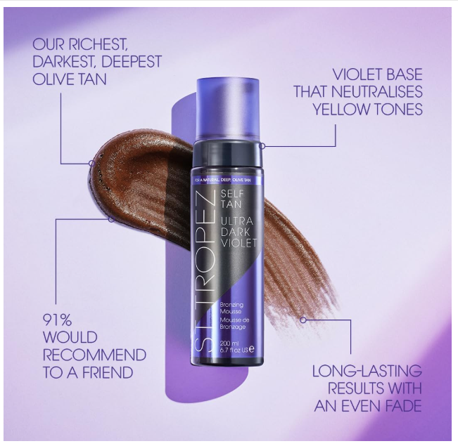 St.Tropez Self Tan Classic Bronzer Mousse Ultra Dark Violet 200ml