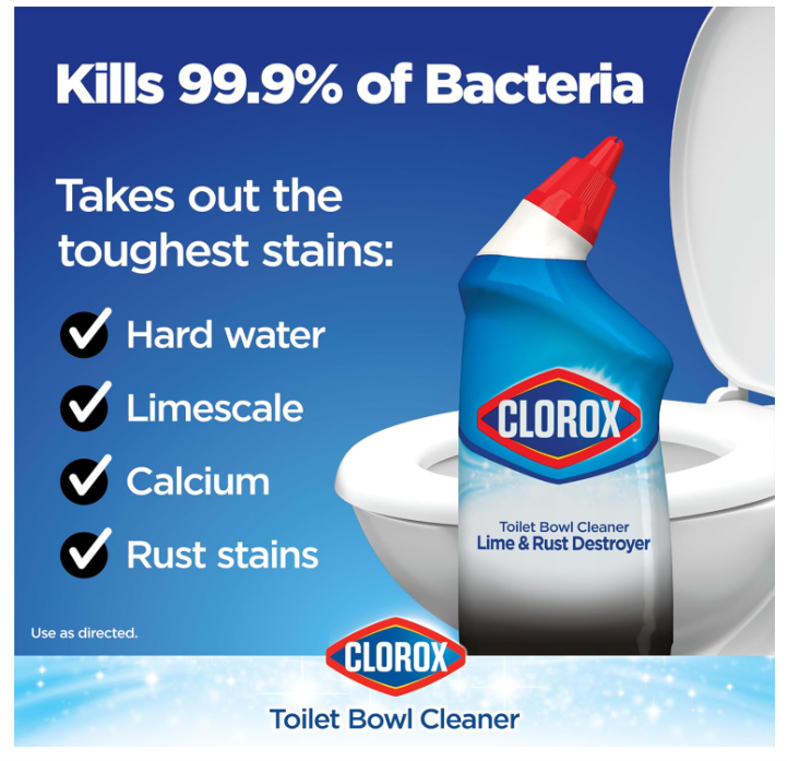 Clorox Toilet Bowl Cleaner Lime &amp; Rust Destroyer 24 fl oz