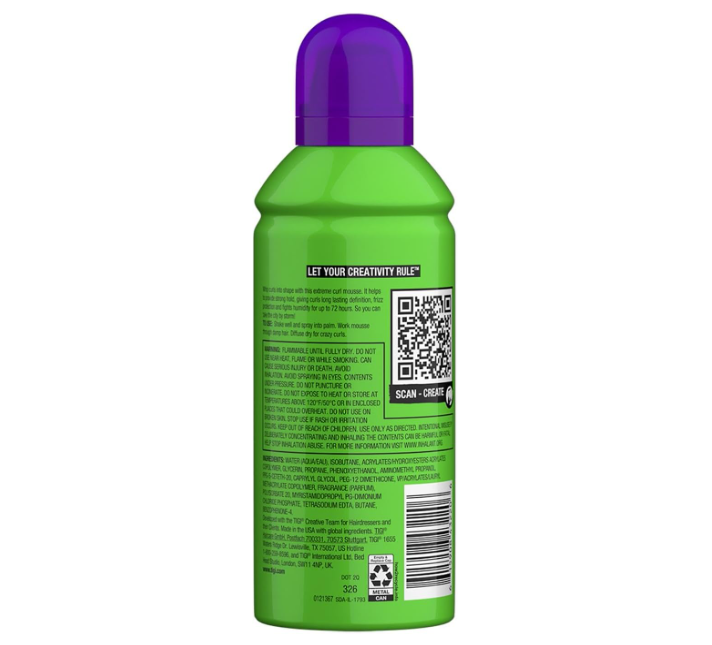 Bed Head by TIGI Foxy Curls Extreme Curl Mousse 250ml