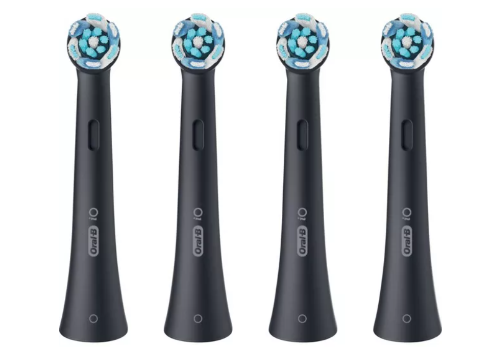 Oral-B iO Ultimate Clean Toothbrush Replacement Heads Black 4 Pack