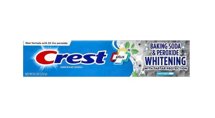 Crest Baking Soda &amp; Peroxide Whitening Toothpaste Fresh Mint 8.2oz