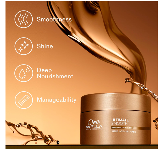 Wella Professionals Ultimate Smooth Hair Mask with Squalane & Omega-9