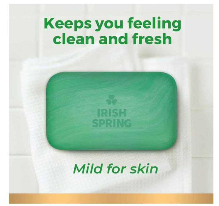 Irish Spring Aloe Mist Deodorant Soap with Flaxseed Oil 3.7oz – 3 Pack
