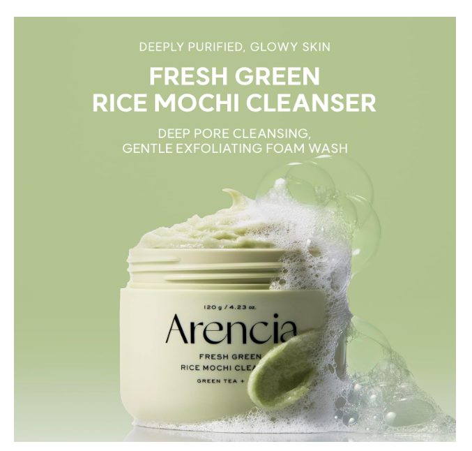 Arencia Fresh Green Rice Mochi Cleanser 120g