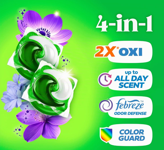 Gain Flings Moonlight Breeze Detergent 42ct