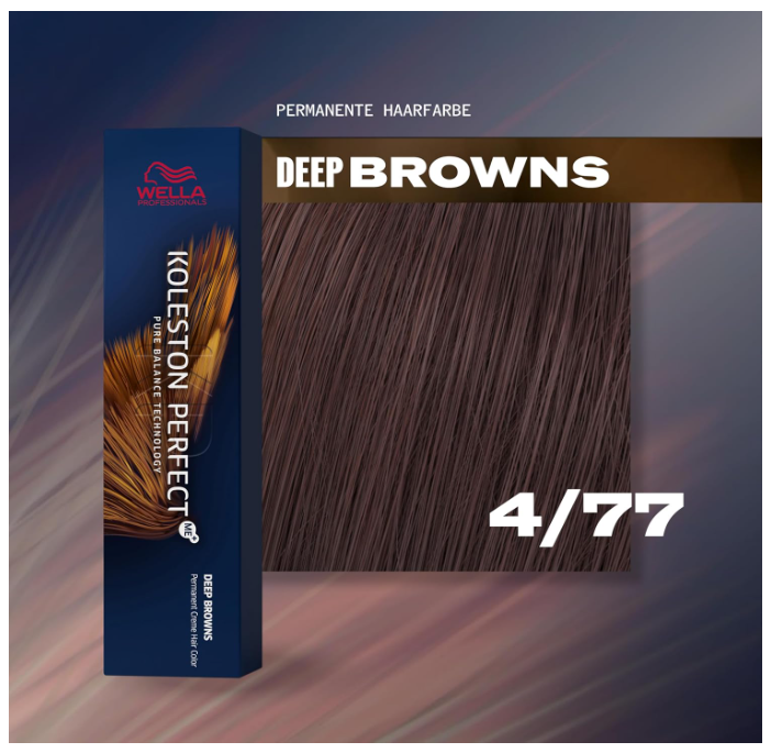 Wella Professionals Koleston Perfect Me+ 4/77 Deep Browns 60ml