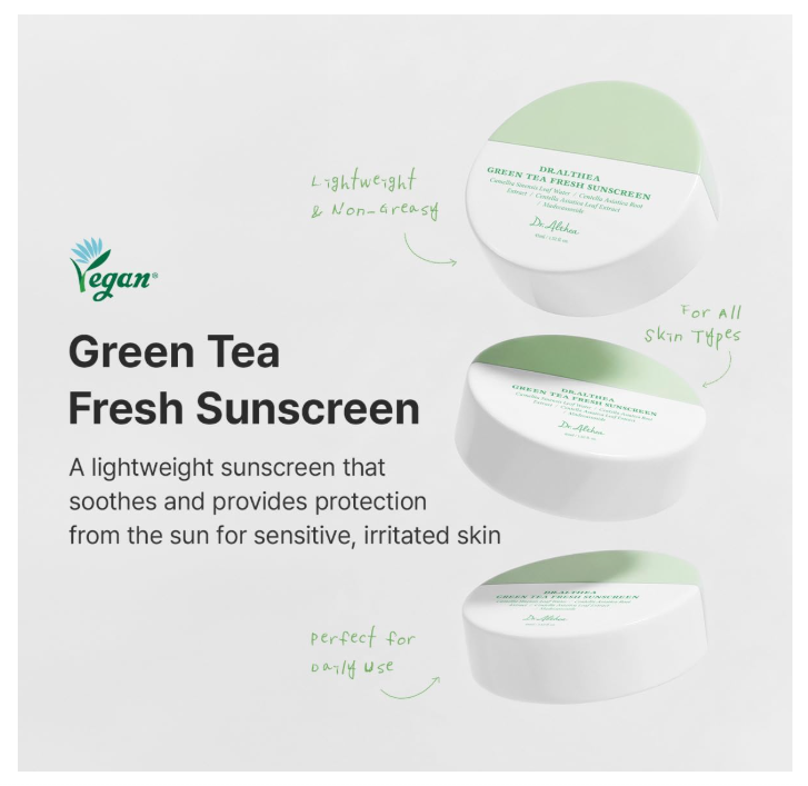 Dr. Althea Green Tea Fresh Sunscreen SPF50+ PA++++ 45ml