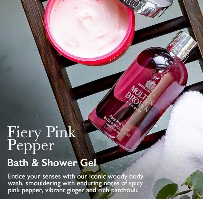 Molton Brown Fiery Pink Pepper Bath &amp; Shower Gel 300ml