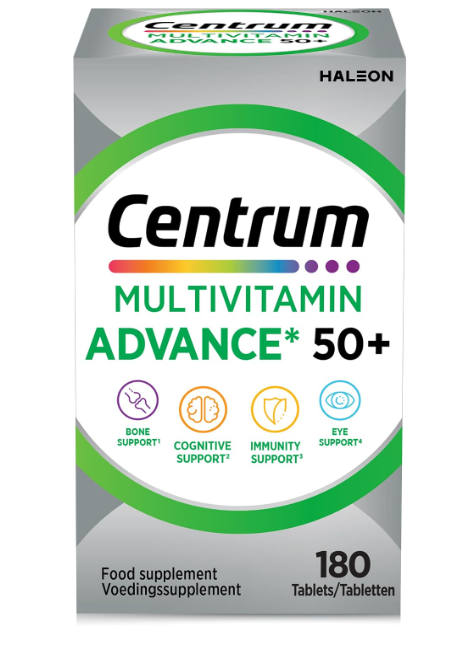 Centrum Advance 50+ Multivitamin Tablets, Adults over 50 180 Pack
