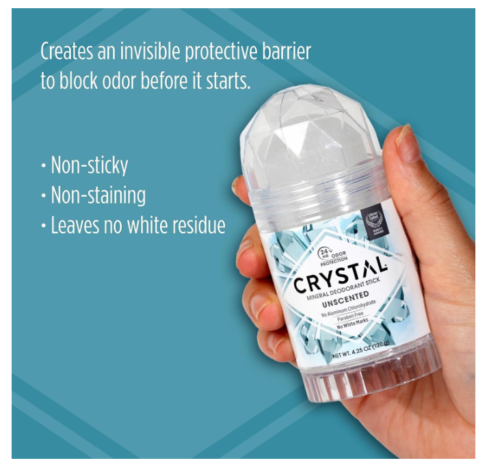 Crystal Essence Mineral Deodorant Stick Unscented 120g