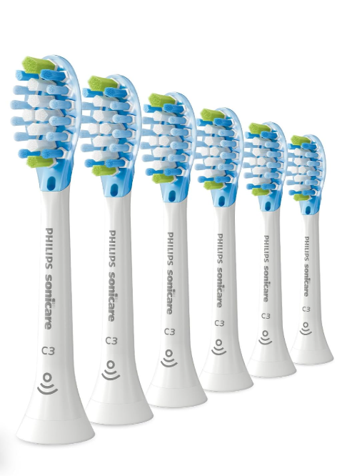 Philips Sonicare C3 Premium Plaque Defence Genuine Replacement Toothbrush Heads 6 Pack White
