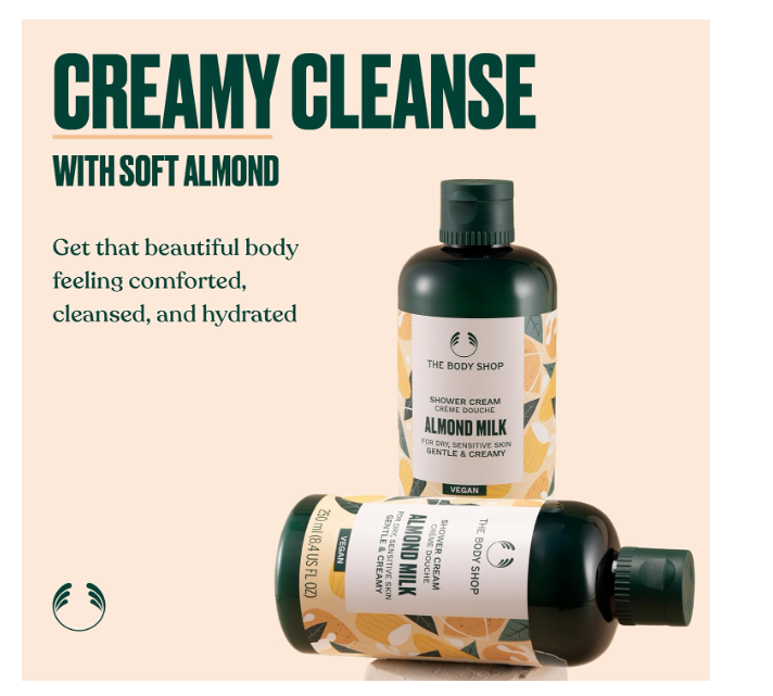The Body Shop Almond Milk Shower Cream 250ml