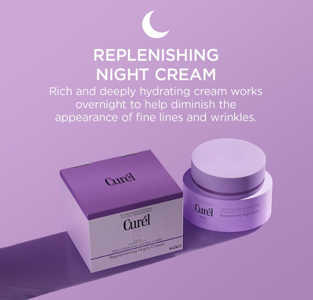 Curél Restorative Aging Care Replenishing Night Cream 40g