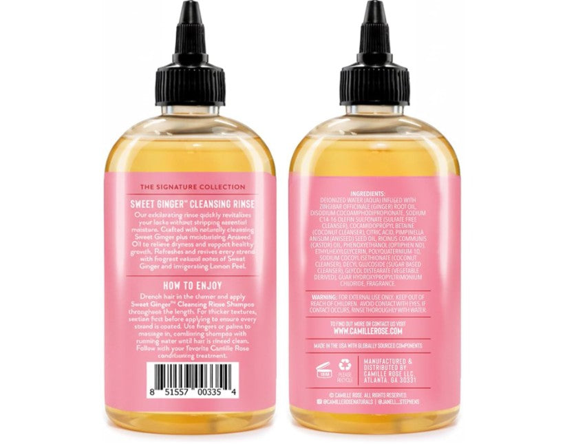 Camille Rose Sweet Ginger Hair Cleansing Rinse Shampoo 355ml