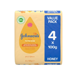 Johnson's Baby Soap with Honey 100g Pack of 4