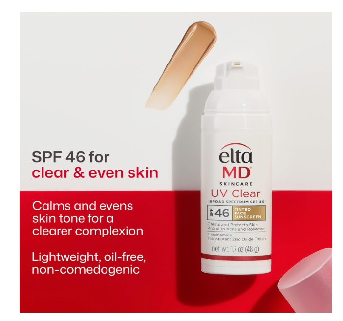EltaMD UV Clear Broad-Spectrum SPF 46 Tinted Face Sunscreen 46g