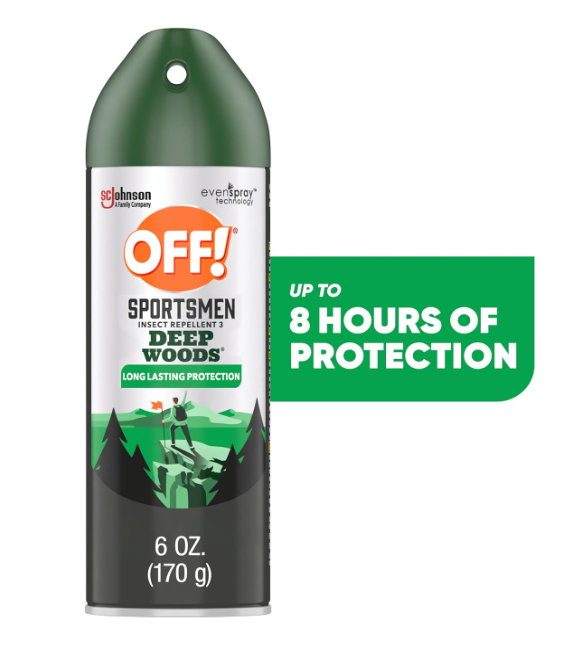 SC Johnson OFF! Sportsmen Deep Woods Insect Repellent 3 Sweat Resistant 6oz