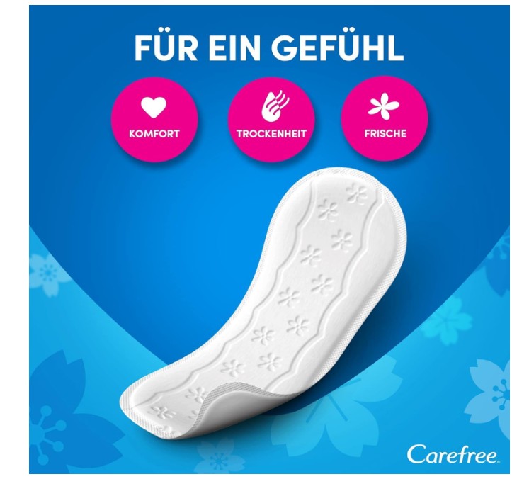 Carefree Cotton Feel Normal Panty Liners Pack of 56