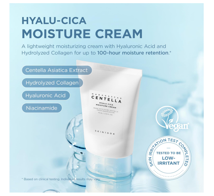 SKIN1004 Madagascar Centella Hyalu-Cica Moisture Cream 75ml