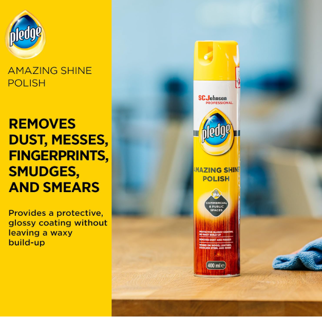 SC Johnson Pledge Amazing Shine Polish Spray 400ml