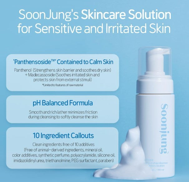 Etude SoonJung pH 6.5 Whip Cleanser 150ml