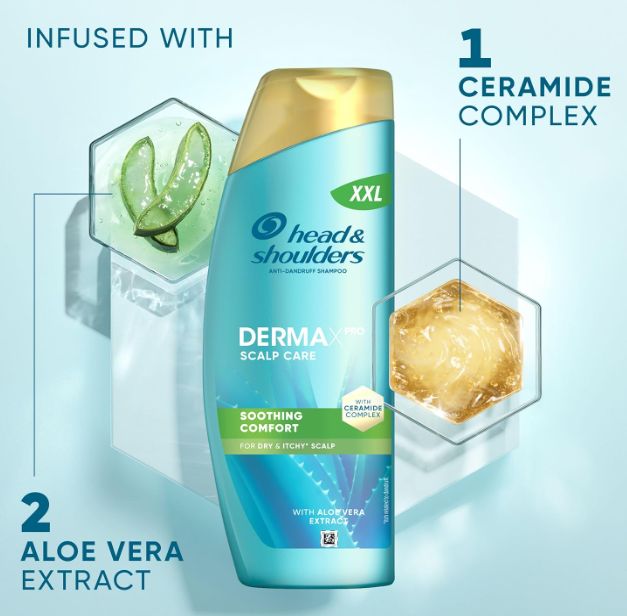 Head & Shoulders DermaXPro Soothing Comfort Anti Dandruff Shampoo 500ml